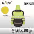 2015 hi vis workwear winter fashion mixed color reflective safety security water froof jacket en iso 20471:2013